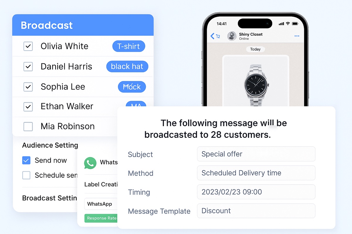 Precision mass messaging to segmented audiences on WhatsApp